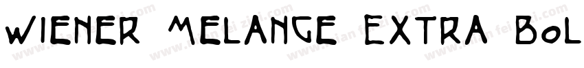 Wiener Melange Extra Bold字体转换